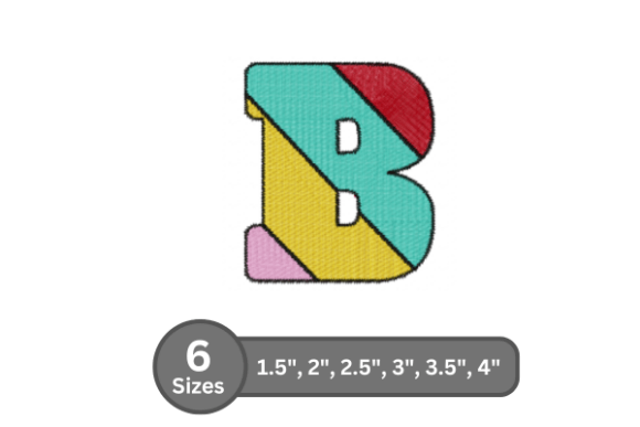 Candy Stripe Alphabet -B: A Charming Addition
