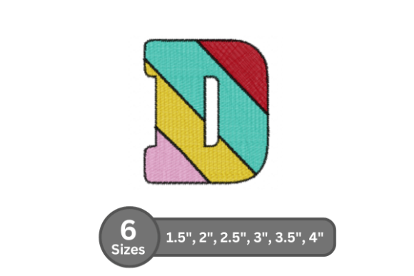 Candy Stripe Alphabet -D: A Charming Addition