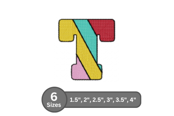Candy Stripe Alphabet - T: A Sweet Addition