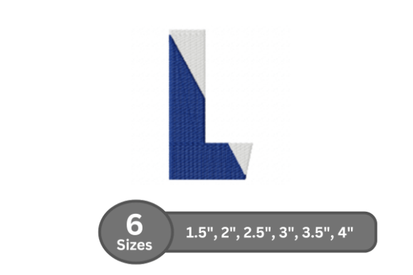 Charming Twin Fill Alphabet - L for Embroidery