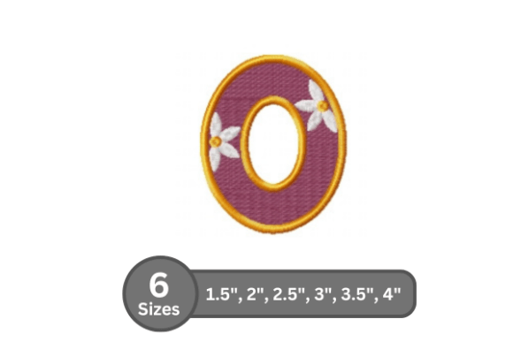 Daisy Joy Alphabet - O: A Stylish Embroidery Design