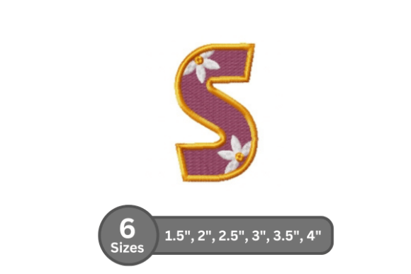 Daisy Joy Alphabet -S: A Stylish Embroidery Choice