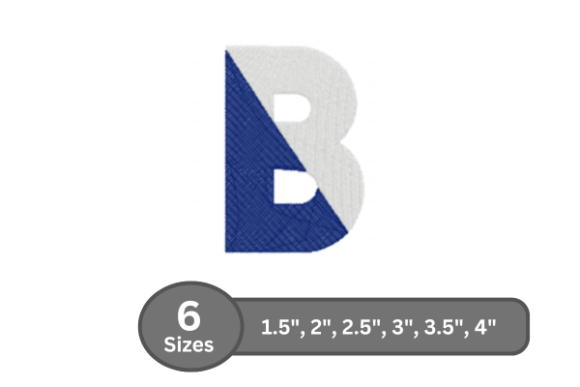 Twin Fill Alphabet -B: A Charming Embroidery Design