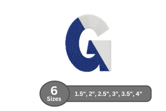 Twin Fill Alphabet - G: A Charming Embroidery Design