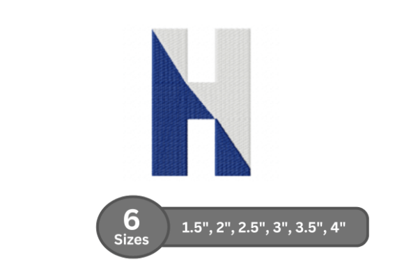 Twin Fill Alphabet -H: A Stylish Addition for Apparel
