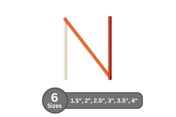 Vibrant Color Bar Alphabet -N for Business